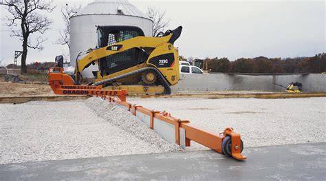 screed attachment for skid steer|concrete skid steer grading attachments.